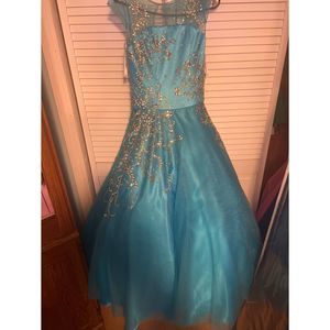 Blue Perfect Angel Size 10 Ball gown dress